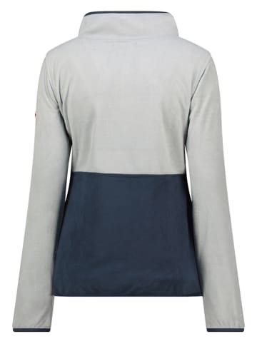 Geographical Norway Kurtka polarowa "Touki" w kolorze granatowo-szarym