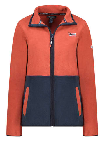 Geographical Norway Fleecejacke "Touki" in Dunkelblau/ Orange