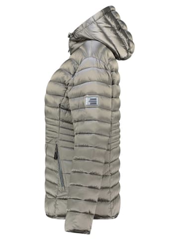 Geographical Norway Doorgestikte jas "Breezi" lichtgrijs
