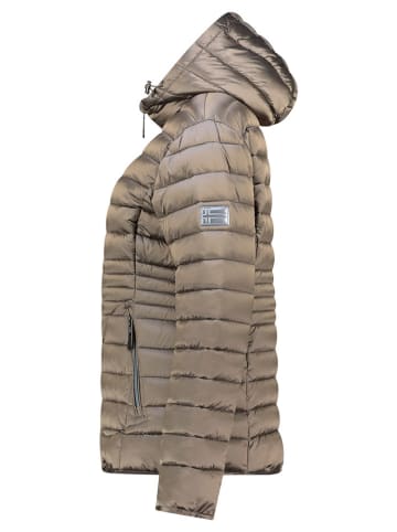 Geographical Norway Doorgestikte jas "Breezi" taupe