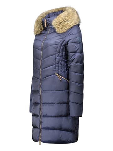 Geographical Norway Doorgestikte mantel "Bololita" donkerblauw