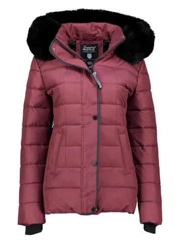 Geographical Norway Doorgestikte jas "Demoiselle" bordeaux