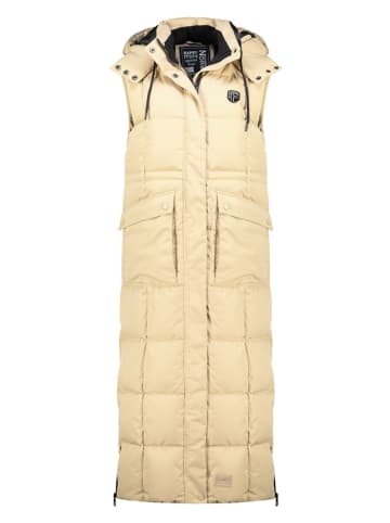 Geographical Norway Doorgestikte bodywarmer "Varda" beige