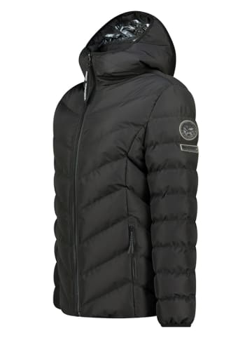 Geographical Norway Kurtka pikowana "Brace" w kolorze czarnym