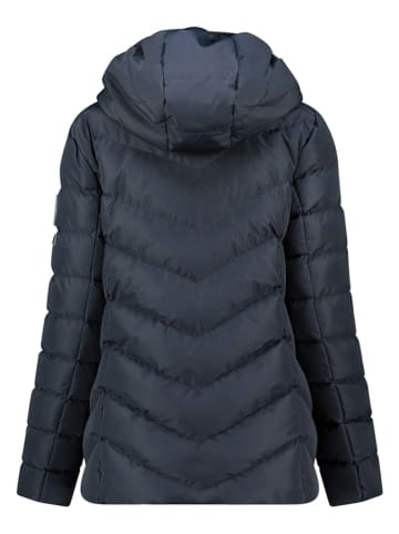 Geographical Norway Doorgestikte jas "Brace" donkerblauw