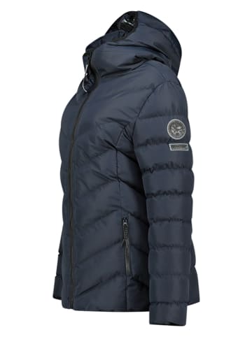 Geographical Norway Doorgestikte jas "Brace" donkerblauw