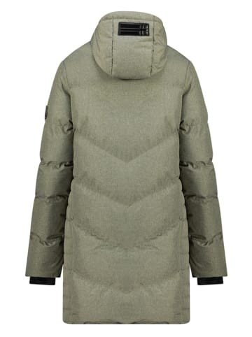 Geographical Norway Doorgestikte jas "Bisous" kaki