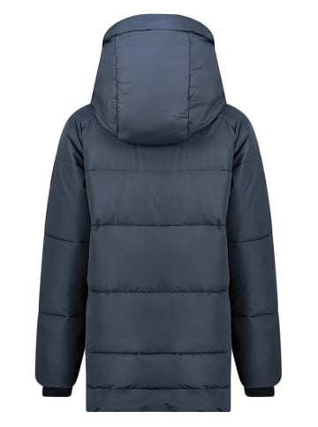 Geographical Norway Doorgestikte mantel "Badaboum" donkerblauw