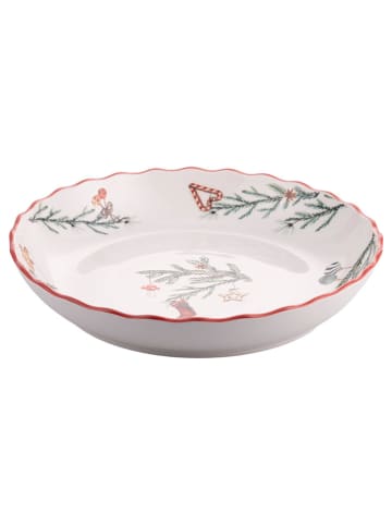 Villa d´Este Salatschüssel ''Rametto'' in Weiß/ Grün/ Rot - Ø 28,5 cm