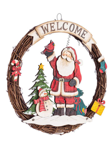 Bizzotto Dekoanhänger "Santa" in Bunt - Ø 31 cm