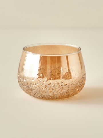 BELLA MAISON Świecznik "Shiny" w kolorze złotym - wys. 8,5 x Ø 11 cm