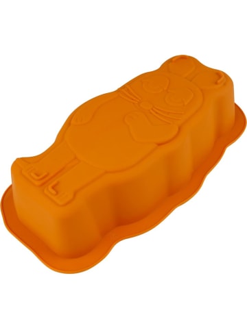 Dr. Oetker Silikonowa forma "Mouse" w kolorze pomarańczowym do pieczenia - 29,5 x 16 cm