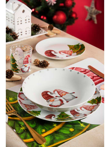 Trendy Kitchen by EXCÉLSA 6er-Set: Tischsets "Gnomo Friends" in Grün/ Rot - (B)43 x (H)29 cm