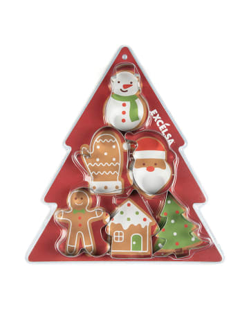 Trendy Kitchen by EXCÉLSA Foremki (6 szt.) "Wonderful Ginger" w kolorze srebrnym