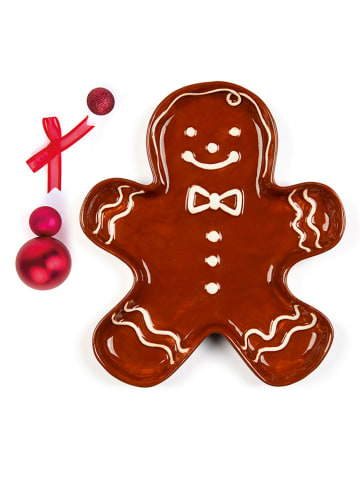 Trendy Kitchen by EXCÉLSA Serveerplateau "Wonderful Ginger" lichtbruin - (L)19 x (B)16,5 cm