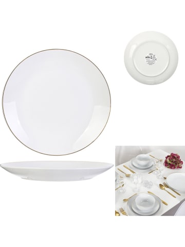 every ware 12er-Set: Speiseteller in Weiß - (H)3 x Ø 27 cm