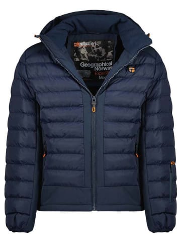 Geographical Norway Doorgestikte jas "Aurelien" donkerblauw