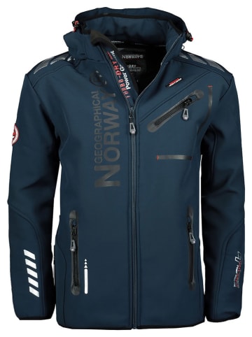 Geographical Norway Softshelljas "Royaute" donkerblauw