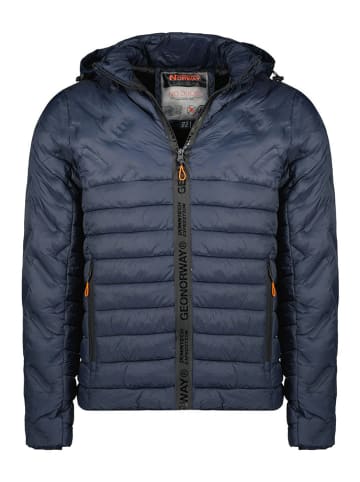 Geographical Norway Doorgestikte jas "Burator" donkerblauw