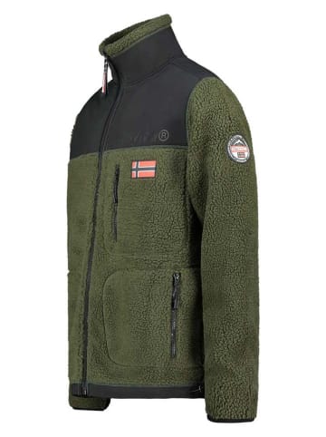 Geographical Norway Kurtka polarowa "Tuvalu" w kolorze khaki