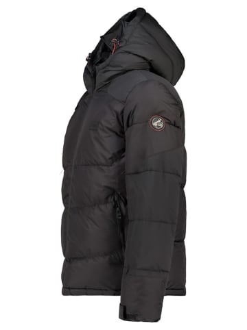 Geographical Norway Doorgestikte jas zwart