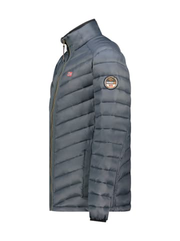 Geographical Norway Doorgestikte jas "Carliti donkergrijs