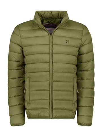 Geographical Norway Doorgestikte jas "Amigotal" olijfgroen