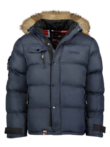 Geographical Norway Kurtka pikowana "Bonap" w kolorze granatowym