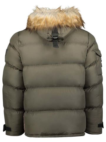 Geographical Norway Doorgestikte jas "Bonap" kaki