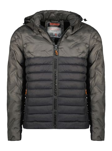 Geographical Norway Doorgestikte jas "Burator" donkergrijs