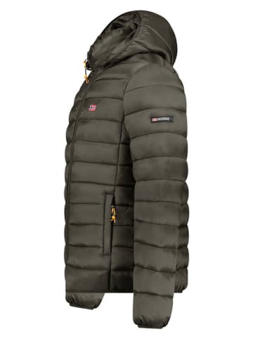 Geographical Norway Doorgestikte jas kaki