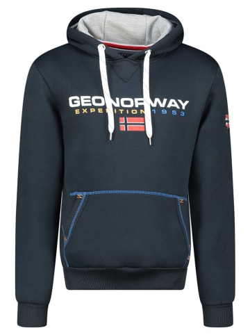 Geographical Norway Hoodie "Olvier" donkerblauw