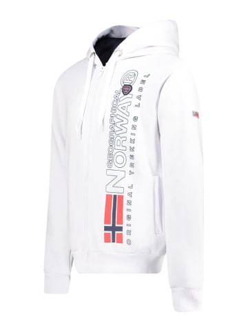Geographical Norway Sweatjacke "Fogora" in Weiß