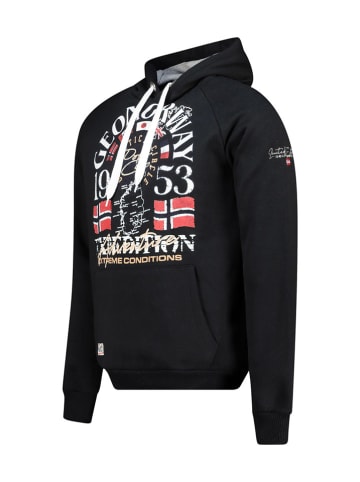 Geographical Norway Hoodie "Gakim" in Schwarz
