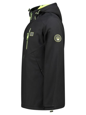 Geographical Norway Softshelljas "Tender" zwart/groen