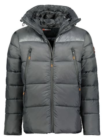 Geographical Norway Kurtka zimowa "Bayou" w kolorze ciemnoszarym