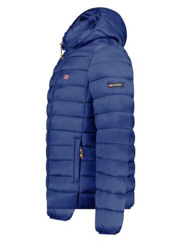Geographical Norway Doorgestikte jas blauw