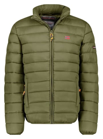 Geographical Norway Doorgestikte jas kaki