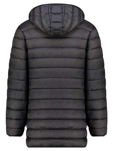 Geographical Norway Steppmantel "Amigomap" in Schwarz