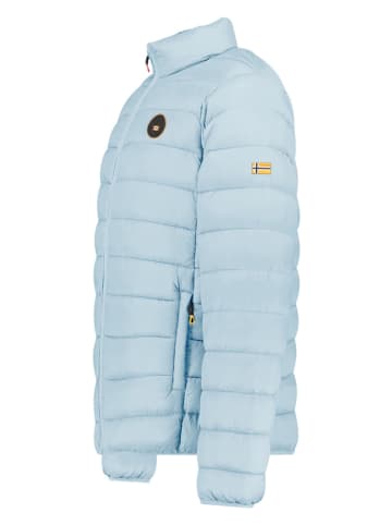 Geographical Norway Doorgestikte jas "Amigomap" lichtblauw