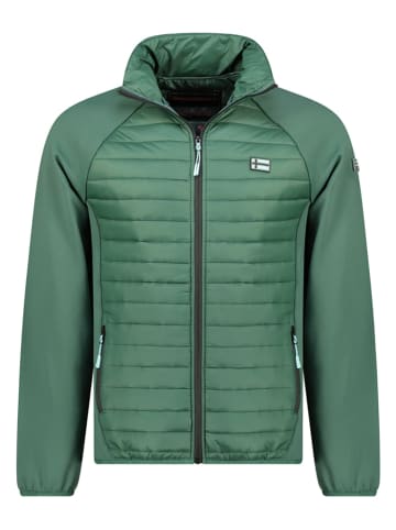 Geographical Norway Kurtka polarowa "Touro" w kolorze zielonym