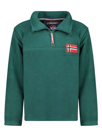 Geographical Norway Fleece trui "Tequateur" groen