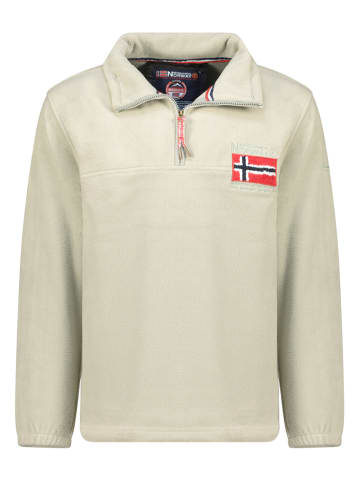 Geographical Norway Bluza polarowa "Tequateur" w kolorze beżowym