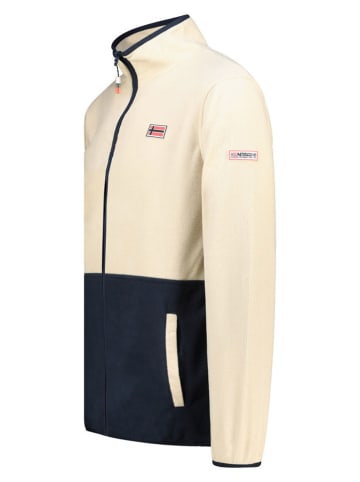 Geographical Norway Fleecejacke in Creme/ Dunkelblau
