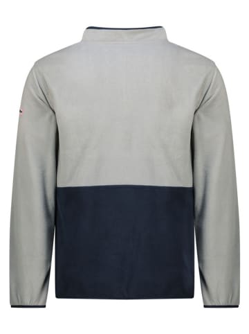 Geographical Norway Fleecejacke in Grau/ Dunkelblau