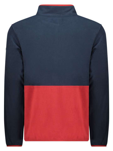 Geographical Norway Fleecejacke in Dunkelblau/ Rot