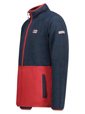 Geographical Norway Fleecejacke in Dunkelblau/ Rot