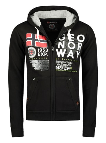 Geographical Norway Sweatjacke in Schwarz