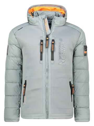 Geographical Norway Kurtka puchowa "Beachwood" w kolorze szarym