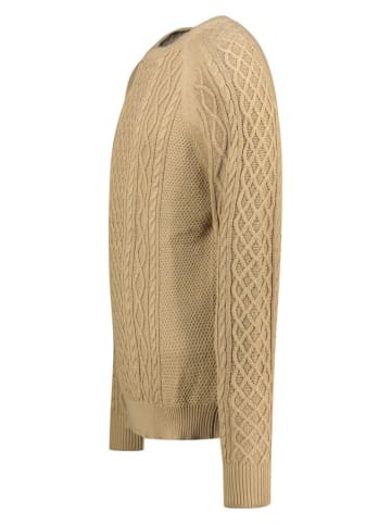Geographical Norway Sweter "Fresh" w kolorze beżowym